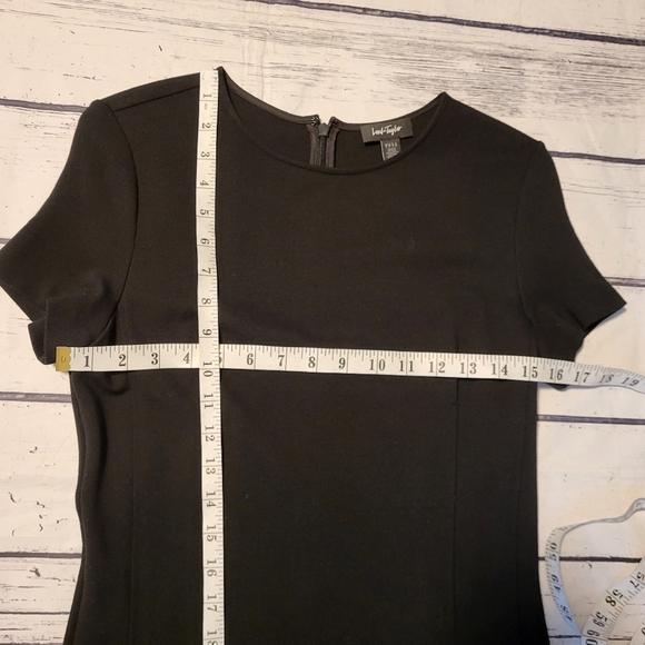 Lord & Taylor Simple Black Dress Size S - Picture 7 of 9